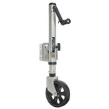 Fulton - Swing Away Bolt-On Jack - With 12" Travel, 8" Poly Wheel, Sharkskin Finish, XLT 1500 lbs