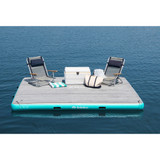 Solstice Watersports - 10' x 8' Luxe Dock - Traction Pad & Ladder