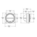 Ritchie - Kayak Compass - Bulkhead Mount, White Dial
