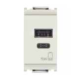 Vimar Idea Series USB Supply Unit, 5V, 120-240V, 1 Module