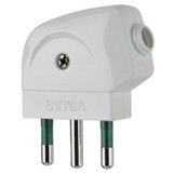 Vimar Supernova S17 2P+E 90 Degree Plug, 16A, 250V, IP20, Screw Terminal
