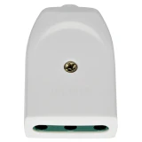 Vimar Supernova 2P+E 16A P17 Axial Outlet, 250V, IP20, Screwed Terminal