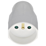 Vimar Supernova 2P+E French Axial Socket Outlet, 16A, 250V, IP20, Screw Terminal, Halogen-Free - Apollo Lighting