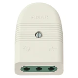 Vimar Mille Series P11 Axial Socket Outlet, 2P+E, 10A, 250V, IP20, SICURY