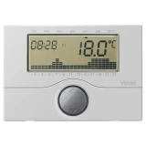 Vimar Surface Battery Timer Thermostat, For Heating and Air-Conditioning Systems, 5(2)A 250V, Daily/Weekly Programming