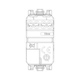 Vimar Linea 1P NO Pushbutton Mechanism, For 1-Module Button, 10A 250V, IP40, Illuminable - Apollo Lighting