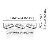 BCM - Evia 3-35H Triple Adjustable Downlight - 2700-6000K, Tunable White, 24VDC