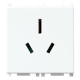 Vimar Plana 2P+E Australian SICURY Socket Outlet, 15A, 250V, 2-Module, Flush-Mounted