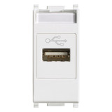 Vimar Plana USB Socket Connector, 1 Module, IP20, Flush-Mounted, Screw Terminals
