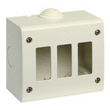 Vimar 3-Module IP40 Surface Enclosure, For 8000 Standard Modules