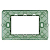 Vimar PLANA 3-Module Mounting Frame, For 3-Module Mounting Boxes, With Screws, Flush-Mounted