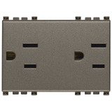 Vimar ARKÉ Double 2P+E USA+SASO SICURY Socket Outlet, 15A, 127V, IP20, Flush-Mount, 3-Module - Apollo Lighting