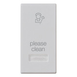 Vimar Plana 1-Module Interchangeable Button, Lightable Diffuser, IP40, Halogen-Free