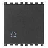 Vimar - ARKÉ Series - 1P NO Lightable Push Button - 10A, 250V - Apollo Lighting