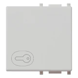 Vimar Plana Interchangeable 2-Module Button, Lightable, IP40