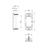 Vimar - ARKÉ Series - 1 Module Mounting Frame - Apollo Lighting