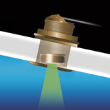 Airmar - B75C-0-HW 0d Tilt High Wide CHIRP Transducer - With Mix-n-Match Plug
