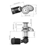 Maxwell - RC10-10 Vertical 12V Windlass - With Capstan, for 3/8" Chain & 5/8" Line