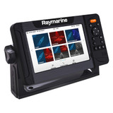 Raymarine Element 7 HV Fish Finder/Chartplotter, HV-100 Transom Transducer, Navionics Plus USA and Canada Charts
