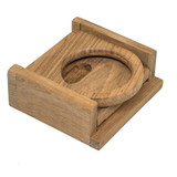 Whitecap Teak Folding Drink Holder 62601 - Apollo Lighting