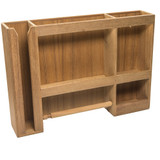 Whitecap Teak Dish/Cup/Paper Towel Rack 62402