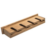 Whitecap Teak Wineglass Rack w/Shelf 62426