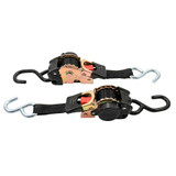 Camco Retractable Tie-Down Straps - 1" Width 6' Dual Hooks 50033