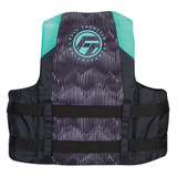 Full Throttle Adult Nylon Life Jacket - 2XL/4XL - Aqua/Black 112200-505-080-22