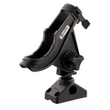 Scotty 280 Bait Caster/Spinning Rod Holder w/241 Deck/Side Mount - Black 280-BK