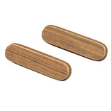 Whitecap Teak Oblong Drawer Pull - 4-1/16"L - 2 Pack 60124-A - Apollo Lighting
