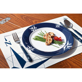 Marine Business Melamine Non-Slip, Flat, Round Dinner Plate - NORTHWIND - 10" Set of 6 15001C - Apollo Lighting