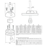 Scanstrut DS6-P Vertical Cable Seal DS6-P