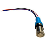 Bluewater 22mm Push Button Switch - Off/On/On Contact - Blue/Green/Red LED - 4' Lead 9059-3113-4 - Apollo Lighting