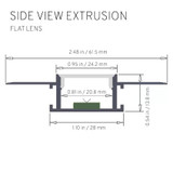 LUMIRON - Aluminum Profile LED Strip - 8FT (L2700-D502-01) - Apollo Lighting