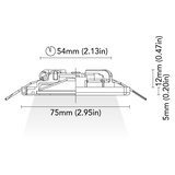 BCM - Orlando 75 Downlight - 2W, 8-32V, IP66, Opal Screen, Wide Beam - Apollo Lighting