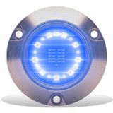 Lumishore ECLIPSE SMX24 LED Surface Mount Underwater Light, Dual-Color Blue/White, 12/24V, 3,100 lm - Apollo Lighting