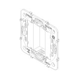 Vimar Eikon 1-Module Mounting Frame, No Screws, For 60 mm or 56 x 56 mm Boxes - Apollo Lighting
