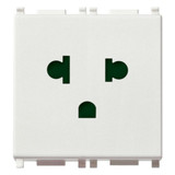 Vimar PLANA USA/EU SICURY Socket Outlet, 16A 250V, 2P+E, 2-Module