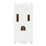 Vimar Plana 2P+E USA Socket Outlet, 15A 127V, Flush-Mounted, IP20