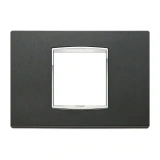 Vimar Eikon Classic Cover Plate, 2-Central-Module, Horizontal/Vertical Mount