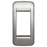 Vimar Idea Rondò Cover Plate, 1-Module, Die-Cast Metal, Panel Mount