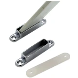 Attwood Marine Cover Support Bow Sockets, Angled, ZAMAK, Pair
