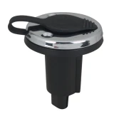 Perko 1045 Plug-In Pole Light Base, 2-Pin, 0° Rake, 2-1/4 in OD