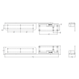 TACO Marine Command Ratchet Hinge, 18-1/2 in, 316 SS, Polished, Hard Stop, Pair - Apollo Lighting