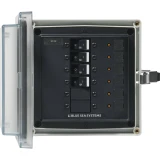 Blue Sea Systems SMS Surface Mount System Panel Enclosure, IP66, Glass-Filled Polycarbonate, Clear Cover, 6 x 6 x 4 in
