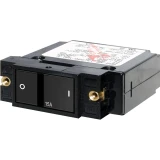 Blue Sea Systems A-Series Single Pole Flat Rocker Circuit Breaker, AC/DC, Magnetic Hydraulic, Trip-Free
