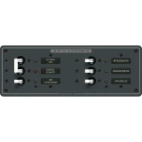 Blue Sea Systems Traditional Metal AC Main Circuit Breaker Panel, 120V AC, White Toggle Breakers, Non-Metered