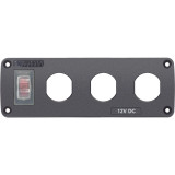 Blue Sea Systems Water-Resistant Accessory Panel, 12V DC, 15A Circuit Breaker, Pre-Wired Harness - Apollo Lighting