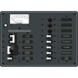 Blue Sea Systems Traditional Metal AC Main Source Selector Panel, Lockout Slide, Reverse Polarity LED