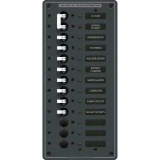 Blue Sea Systems Traditional Metal AC Main + Branch Circuit Breaker Panel, 230V AC, European, No Meter